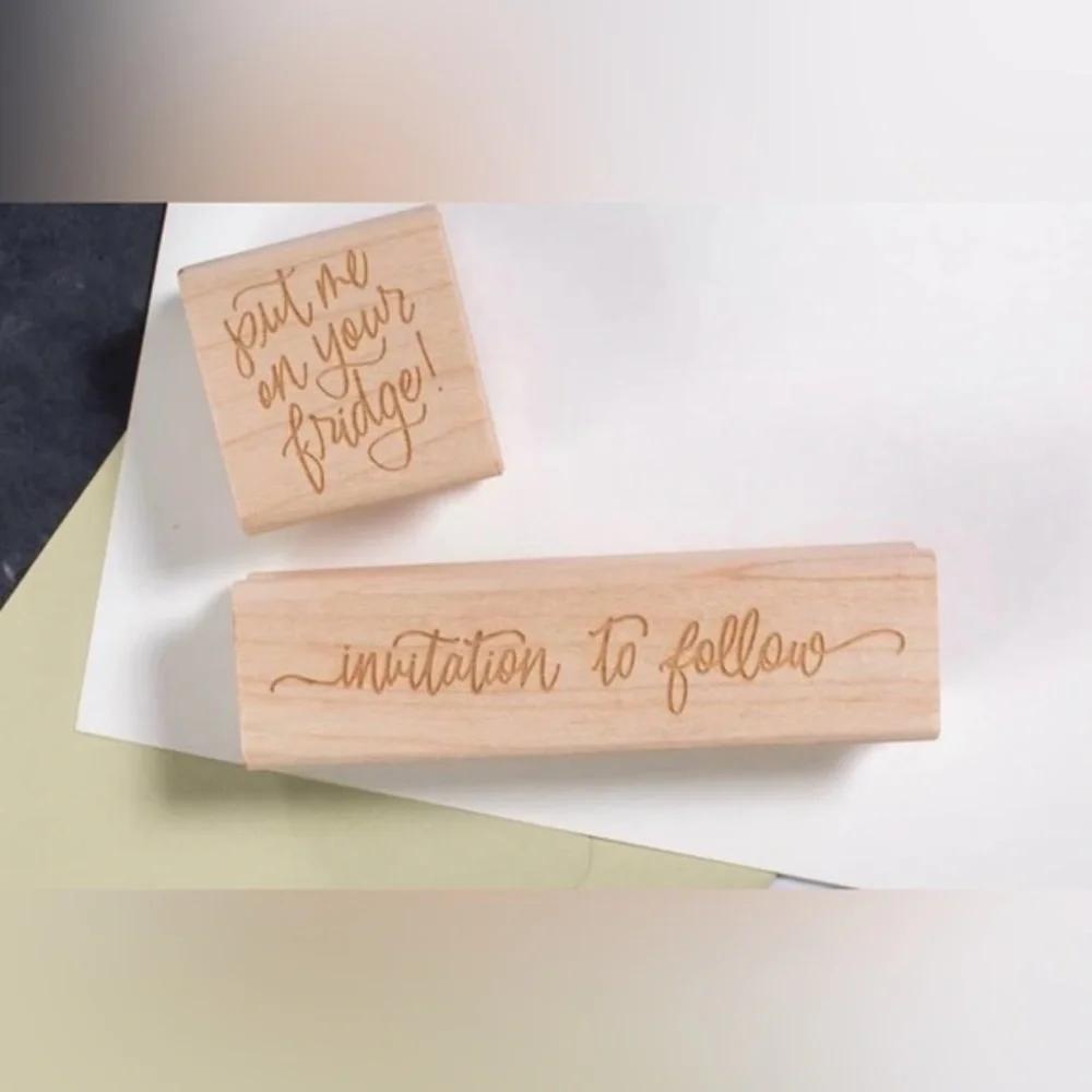 Wedding Envelope Stamp “Invitation to Follow” + Ink Pad Calligraphy Style